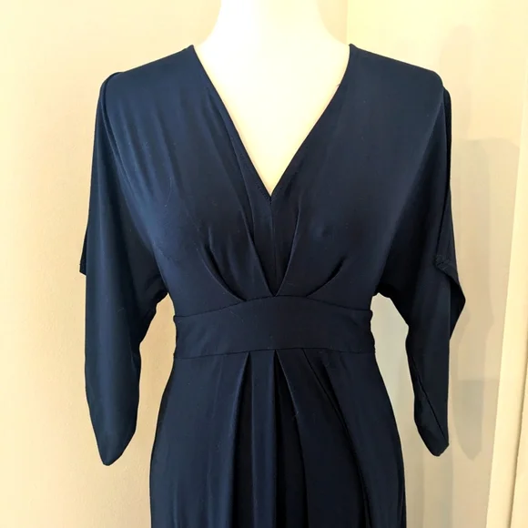 maternity ruffle maxi dress Off-the-shoulder Ruffle Sleeve Maternity Photoshoot Dress, Royal Blue / XL